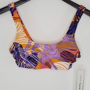 Hula Honey Palm Play Side-Knot Bralette Bikini Top